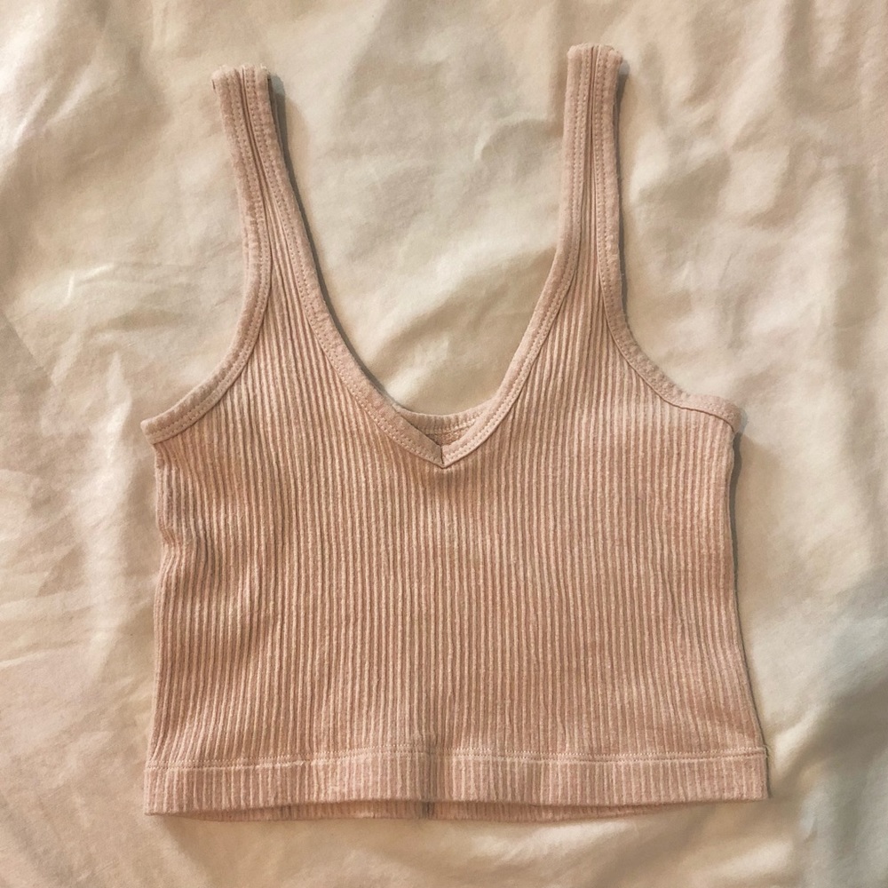 UO Out From Under Drew Seamless Ribbed Bra Top